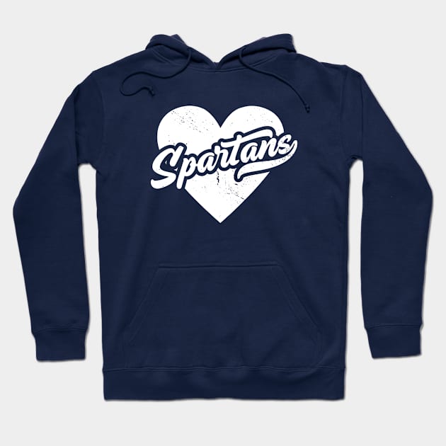 Vintage Spartans School Spirit // High School Football Mascot // Go Spartans Hoodie by SLAG_Creative